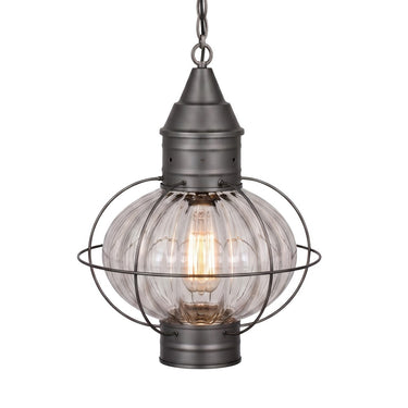 Ellington Pendant shown in the Gunmetal finish with a Optic shade - 9612-GM-OPT