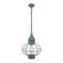 Ellington Pendant shown in the Verde Green finish with a Clear shade - 9612-VG-CL 1