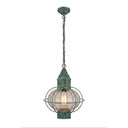 Ellington Pendant shown in the Verde Green finish with a Optic shade - 9612-VG-OPT 1