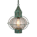 Ellington Pendant shown in the Verde Green finish with a Optic shade - 9612-VG-OPT