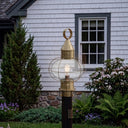 Ellington Post Lantern shown in the Antique Brass finish with a Clear shade - 9610-AB-CL 2