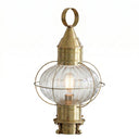 Ellington Post Lantern shown in the Antique Brass finish with a Optic shade - 9610-AB-OPT