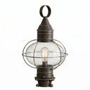Ellington Post Lantern shown in the Bronze finish with a Clear shade - 9610-BZ-CL