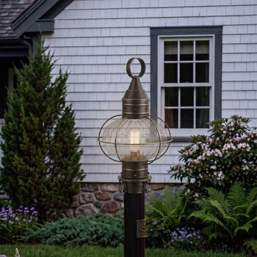 Ellington Post Lantern shown in the Bronze finish with a Optic shade - 9610-BZ-OPT 2
