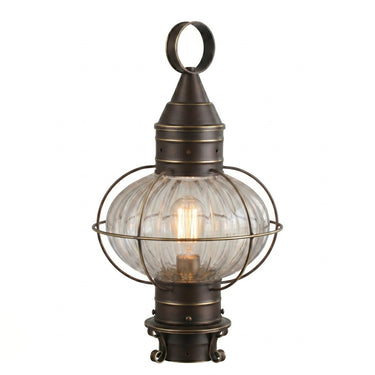 Ellington Post Lantern shown in the Bronze finish with a Optic shade - 9610-BZ-OPT