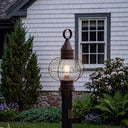 Ellington Post Lantern shown in the Dark Brass finish with a Optic shade - 9610-DB-OPT 2