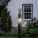 Ellington Post Lantern shown in the Gunmetal finish with a Optic shade - 9610-GM-OPT 2