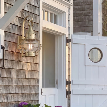 Ellington Sconce shown in the Antique Brass finish with a Clear shade - 9621-AB-CL 2