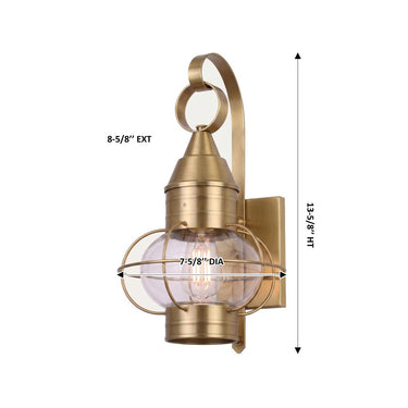 Ellington Sconce shown in the Antique Brass finish with a Clear shade - 9631-AB-CL 1