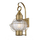 Ellington Sconce shown in the Antique Brass finish with a Optic shade - 9611-AB-OPT