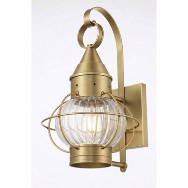 Ellington Sconce shown in the Antique Brass finish with a Optic shade - 9631-AB-OPT