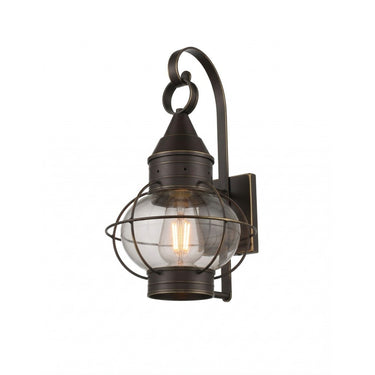 Ellington Sconce shown in the Bronze finish with a Clear shade - 9621-BZ-CL