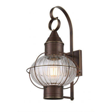 Ellington Sconce shown in the Bronze finish with a Optic shade - 9611-BZ-OPT