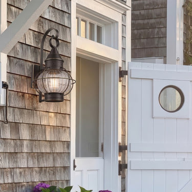 Ellington Sconce shown in the Bronze finish with a Optic shade - 9621-BZ-OPT 2
