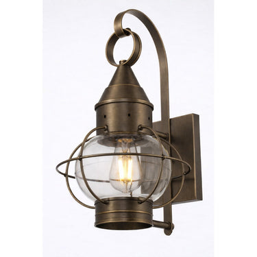 Ellington Sconce shown in the Dark Brass finish with a Clear shade - 9631-DB-CL