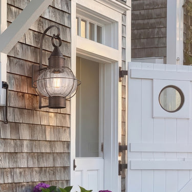 Ellington Sconce shown in the Dark Brass finish with a Optic shade - 9611-DB-OPT 2