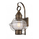 Ellington Sconce shown in the Dark Brass finish with a Optic shade - 9611-DB-OPT