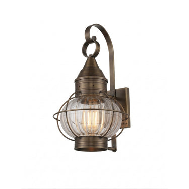 Ellington Sconce shown in the Dark Brass finish with a Optic shade - 9621-DB-OPT