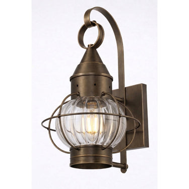 Ellington Sconce shown in the Dark Brass finish with a Optic shade - 9631-DB-OPT