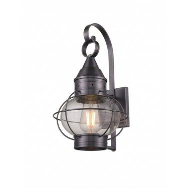 Ellington Sconce shown in the Gunmetal finish with a Clear shade - 9621-GM-CL