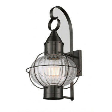 Ellington Sconce shown in the Gunmetal finish with a Optic shade - 9611-GM-OPT