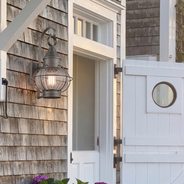 Ellington Sconce shown in the Gunmetal finish with a Optic shade - 9621-GM-OPT 2