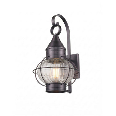 Ellington Sconce shown in the Gunmetal finish with a Optic shade - 9621-GM-OPT