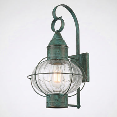 Ellington Sconce shown in the Verde Green finish with a Optic shade - 9611-VG-OPT