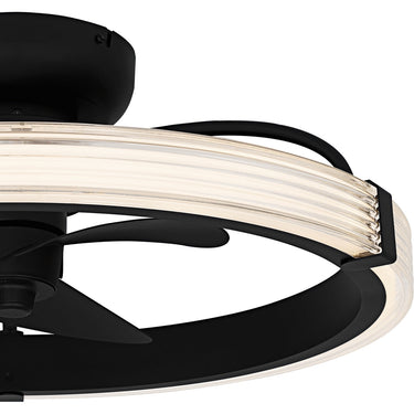 Elrod Fandelier in Matte Black 3