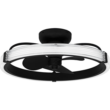 Elrod Fandelier in Matte Black 4