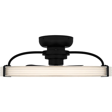 Elrod Fandelier in Matte Black 5