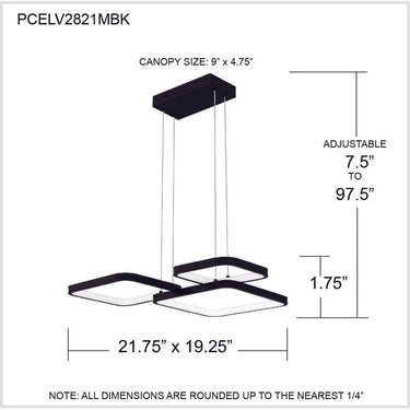 Elvive Pendant in Matte Black 2