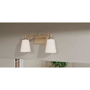 Esther 2 Light Bath Light in Bronze Gold 2