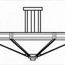 ETCM-21 Arroyo Craftsman Etoile Large Semi-Flush Ceiling Light - Crescent Harbor