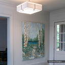 Exos Square Large Double Shade Pendant 18
