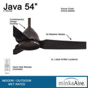 F753 Java 54" Ceiling Fan by Minka Aire 5