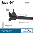 F753 Java 54" Ceiling Fan by Minka Aire 6