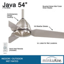 F753 Java 54" Ceiling Fan by Minka Aire 4
