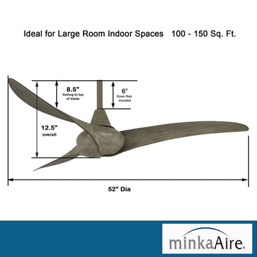 F843 Wave 52" Ceiling Fan by Minka Aire 15
