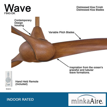 F843 Wave 52" Ceiling Fan by Minka Aire 9
