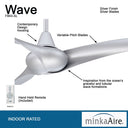 F843 Wave 52" Ceiling Fan by Minka Aire 11