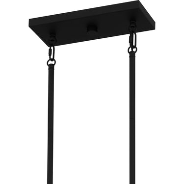 Fairbanks 4 Light Island Light in Matte Black 4