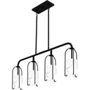 Fairbanks 4 Light Island Light in Matte Black 7