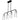 Fairbanks 4 Light Island Light in Matte Black 7