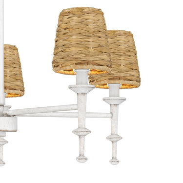 Flannery 5 Light Chandelier in Antique White 2
