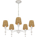Flannery 5 Light Chandelier in Antique White 5