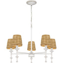 Flannery 5 Light Chandelier in Antique White 1