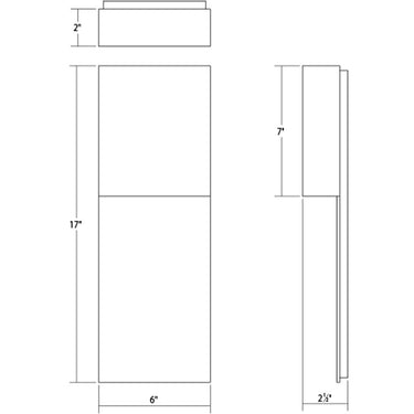 Flat Box LED Panel Sconce 4