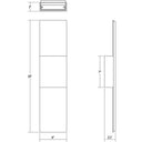 Flat Box Up/Down LED Panel Sconce 4