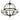 Framburg 1078/F Compass 8-Light Foyer Chandelier - Crescent Harbor